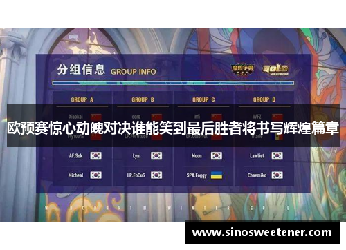 欧预赛惊心动魄对决谁能笑到最后胜者将书写辉煌篇章